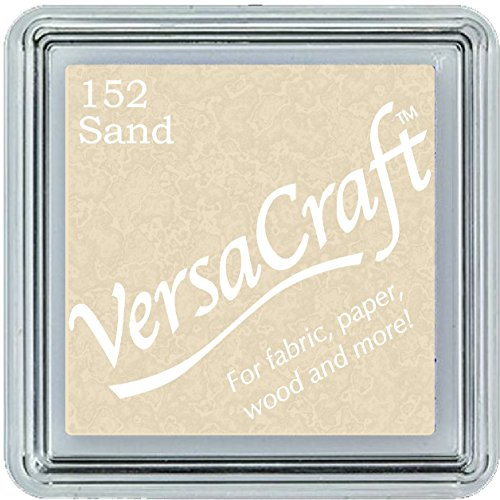 Tsukineko Versacraft Stempelkissen, Zitronengelb, klein, Sand, 3.4 x 3.4 x 2 cm