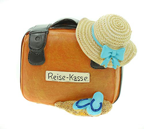 UDO Schmidt GmbH & Co Spardose Reisekoffer 11 cm Koffer Urlaubskasse Urlaub Kasse Sparschwein