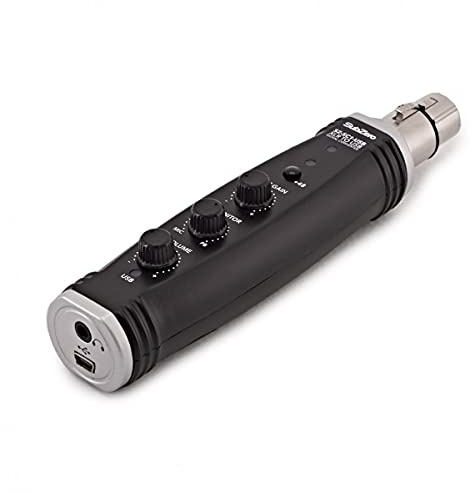 SubZero XLR-zu-USB-Adapter mit Vorverstärker und Kopfhörerausgang