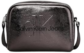 Calvin Klein Jeans Damen Sculpted Camera Bag TUM K60K612731 Crossover, Beige (Gunmetal), Beige (Gunmetal), One Size