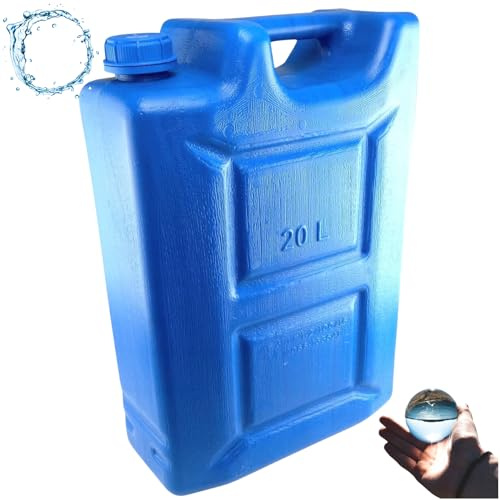 Anwicar Wasserkanister - Wasser Kanister 20l - Camping Wassertank - Wasserbehälter - Trinkwasserkanister - Frischwassertank - Blau