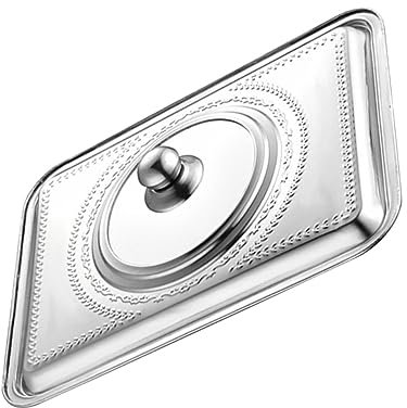 Veemoon Topfdeckel Edelstahl Anti Öl Spritzschutz Sichtdeckel 40x30cm Küchenbedarf Kochgeschirr