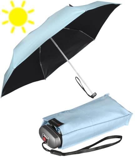 Knirps mini Taschenschirm Travel mit UV- und Hitze-Schutz - ice