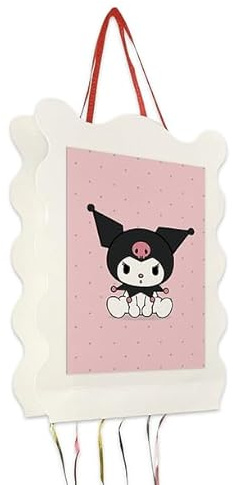 Piñata Cumpleaños Infantil Kurommi – Varios Diseños para Niños y Niñas - 30x40cm (Kuromi)
