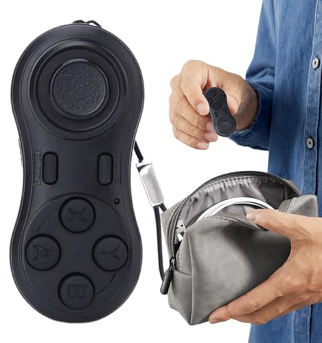 Telecomando per fotocamera – Mini otturatore wireless, controller compatto, accessorio per fotografia remota, otturatore portatile per cellulare, per viaggi, fotografia di fauna selvatica, vlogging