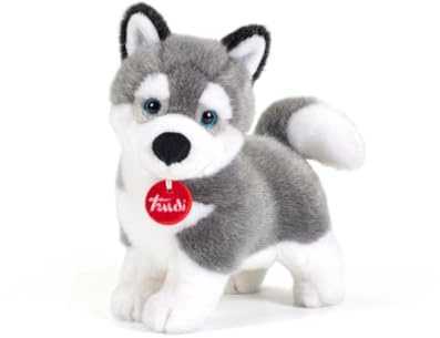 Trudi Husky Marcus Cane peluche gioco, regalo Natale e compleanno | 11x22x21cm taglia S | Classici cani peluche | modello 22271