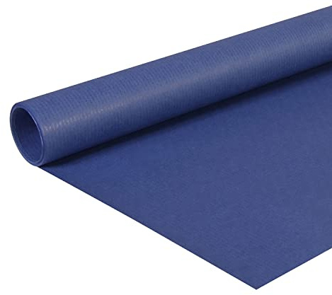Clairefontaine 195763C - Un rotolo di carta Kraft vergine - COLORE: Blu Marino - MISURE: 10x0,70m - 65g - carta da regalo, Fai da te, Artigianato