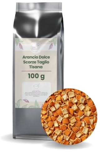 Patrizio Breseghello - Arancio Dolce Scorze Taglio Tisana 100 g, Ottimo per Tisane e Infusi, Scorze di Arancio 100% Naturali