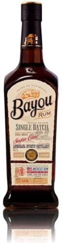 Bayou Single Barrel Rum 70cl, 40% ABV, Handcrafted, Pot-distilled, Gluten Free Rum, Made in Louisiana, USA