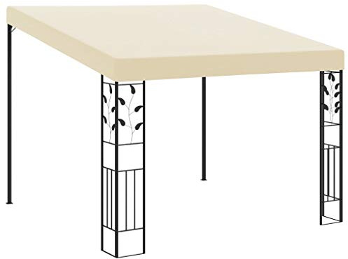 VidaXL Pavillon zur Wandmontage, 3 x 3 x 2,5 m, cremefarben