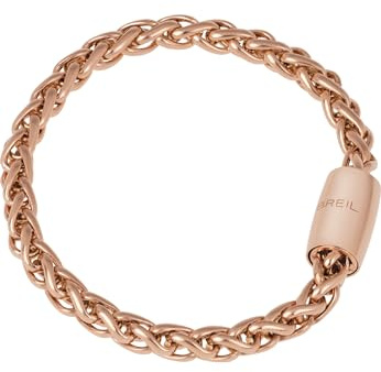 Breil - Bracelet for Women with Small Wave Element MAGNETICA SYSTEM Collection TJ2932 - Women's Jewellery - Convertible Bracelet Combinable with Other Collection Elements - Rose Gold Steel, 19 cm