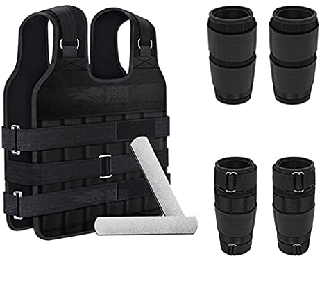 ZXQZ Gewichtete Weste Gesetzt, Einstellbare Gewichtsweste, Knöchel Handgelenk Gewichte, für Laufgymnastik Fitness Sport Training (Color : 30kg)