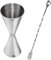 Jigger Cocktail 30 ml/60 ml Misurino Cocktail Professionale 304 Acciaio Inossidabile con Cucchiaio Miscelatore, Argento