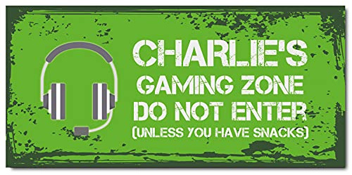 Gamer Personalised Bedroom Door Signs