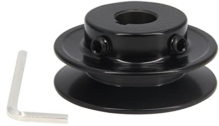 Befenybay AK25-5/8-Bohrung, einrillige Stegscheibe, 2,5 Außendurchmesser, 5/8-Bohrung, Keilriemenscheibe, Gusseisen