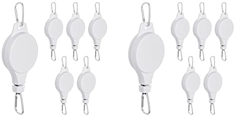 Osmond Set mit 12 Riemenscheiben für Pflanzen, einziehbar, leicht zu erreichen, Riemenscheibe für Pflanzen, höhenverstellbar, für Hängepflanzen, Innenbereich,
