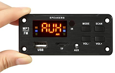 5.0 Modulo Decodificatore MP3 Ricevitore Audio Wireless con Telecomando, Display Digitale, USB, Slot per Schede TF, FM, AUX, Aggiornamento di Apparecchiature Audio