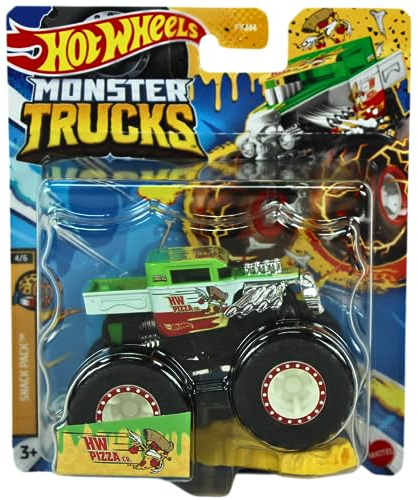Hot Wheels Monster Trucks 2023 1:64 Scale Snack Pack 4/6 HW Pizza Co