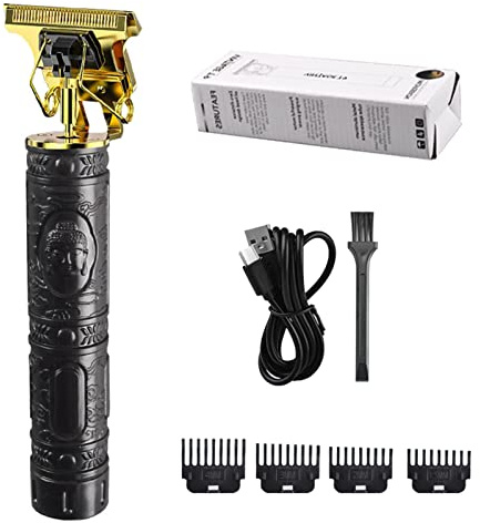 Tondeuse Cheveux Hommes (Noir) - Sans Fil Rasoir Barbe Tondeuse Kit | Kit De Soins De Barbe | Sans Fil Rasoir | Tondeuse À Cheveux Rechargeable Pour Enfant Et