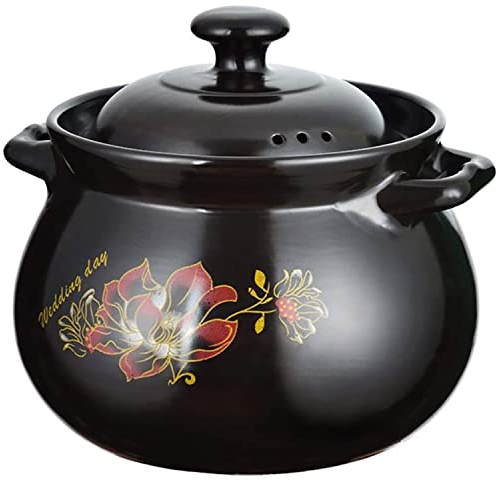 Traditional Japanese Clay Casserole Pot,Family Hot Pot,clay cooking pots Ceramic Cookware Dutch Oven Ceramic Pot, Heat Storage and Heat Preservation,For Cooking Hot Pot Bibimbap and Soup,7.3l/238 ( Co