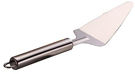 PRETYZOOM Pizzaschaufel Aus Edelstahl Mit Gezahntem Rand Spülmaschinenfest Zum Servieren Von Kuchen Torten Und Pizza Backwerkzeug