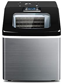 Macchina per Il Ghiaccio Piccola Macchina per cubetti di Ghiaccio Rotonda Automatica Mini 25KG Mini (Colore : Picture Color)
