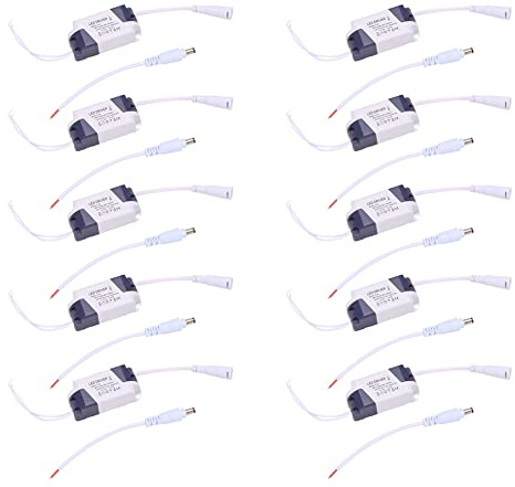 Reinscer Lot de 10 transformateurs constants 4-7 W LED Driver Bloc d'alimentation DC12-24 V