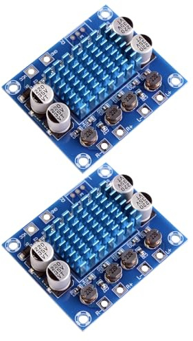 LAOMAO XH-A232 - Amplificatore digitale stereo, 2 x 30 W, audio Hi-Fi, DC 8-24 V, per audio fai da te, sistemi audio domestici e ingegneria audio (2 pezzi)