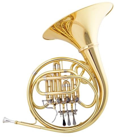 Professionelles Waldhorn 4-Tasten einreihiges B-Blasinstrument Waldhorn für Anfänger