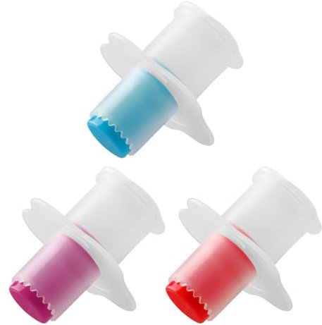 Lotsdonxia 3 Pcs Cupcake Corer Set | Food-Safe Plunger for Filling Muffins, Cakes & Bread | 3-Colour Baking Tools for Parties, Christmas & Weddings | Easy-Clean & Reusable