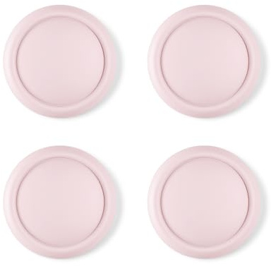 PlayVital Thumb Grips for Nintendo Switch 2, 4-Pack Silicone Joystick Caps for Joycon 2, Cute Accessories Comfort Thumbstick Grip Covers - Pink