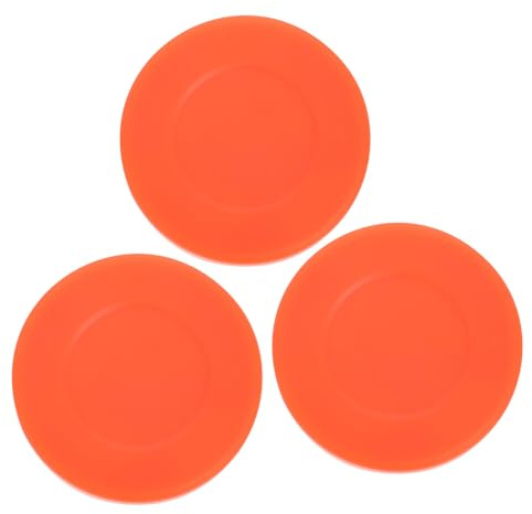 BESTonZON 3 Stück Eishockey Pucks Aus PVC Hohe Härte Matte Oberfläche Präzise Rollend Outdoor Hockey Trainingspucks Für Kinder Und Sportübungen