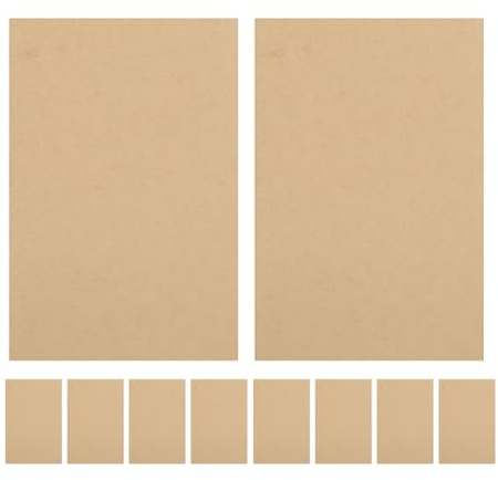 DIYEAH 10stücke Kraftpapier Notizbuch ohne Linien Blanko Notizbücher Braune Unliniertes Notizbuch für Leere Notizblöcke Memo und Rechnungsblock