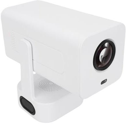 Oreilet Projecteur Portable, 1080p 4K WiFi Mini Projecteur Home Theatre pour Chambre, Camping, Bureau, Intérieur, Extérieur, Auto Focus, 280 ANSI LM (Prise UE)