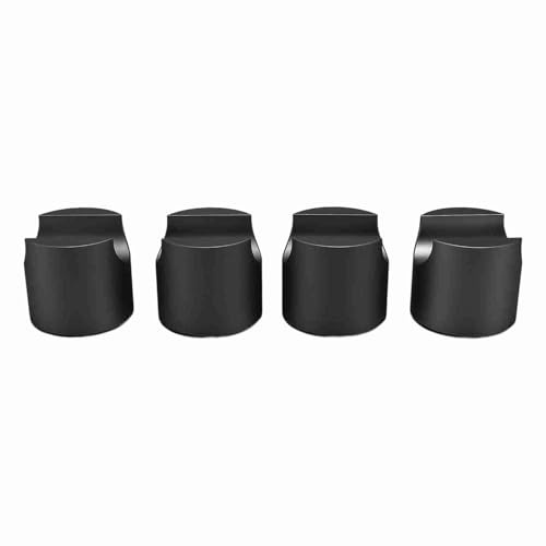 Spryflower 4 pezzi di morsetti per cavi HiFi, supporto in lega di alluminio per cavi di alimentazione e altoparlanti, fermacavo antivibrazione per cavi HiFi con cuscinetti ammortizzanti, (Nera)
