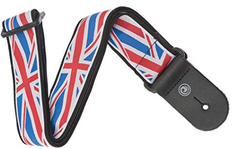 D'Addario Planet Waves 50A11 Gewebegurt Nylongewebe World Tour Collection Union Jack Länge: 1450mm Breite: 50mm