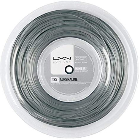 Luxilon Tennisracketsträng, adrenalin 125, 200 m rulle, grå, 1,25 mm, unisex, WRZ990080