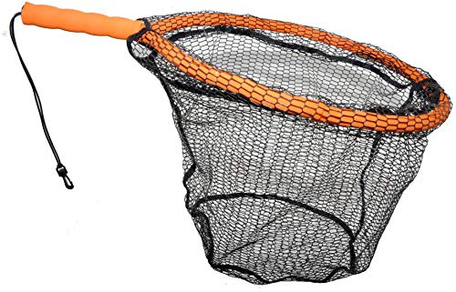 Foreverlast Inc. Generation 2 Non-Snag Floating Fishing Landing Net for Wade Fishing and Fly Fishing, G2 Pro Net, Orange