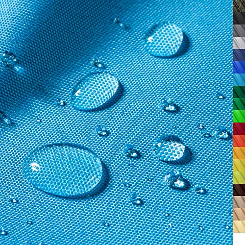 1buy3 – wasserdichter Polyesterstoff “Monaco” mit 12.000mm Wassersäule für Zelte, Abdeckplanen, Bezüge, Outdoorbekleidung & Co – Maße 300x160cm – reißfest & pflegeleicht (Farbe 14 / Türkis)
