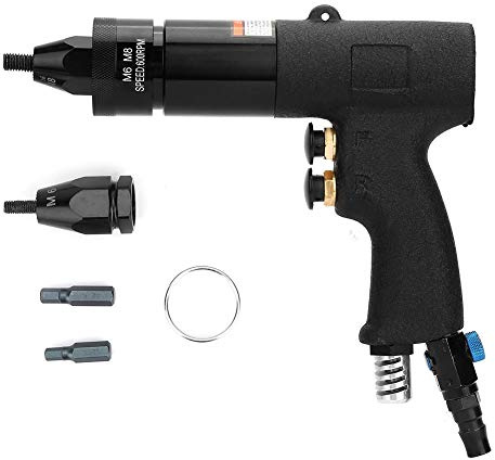 Riveter, Akozon Pneumatische Nietpistole Zugmutter Automatische Luftnietmaschine mit Pistolenwerkzeug(M6/M8,KP-739A)