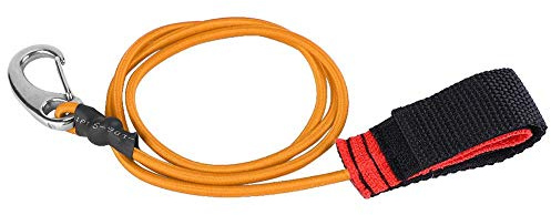 Tbest Kayak Paddle Leash, Elastico Canoa Sicurezza String Canna da Pesca Pole Guinzaglio Cordino Con Moschettone Clip Sostituzione per Paddling (Arancione)