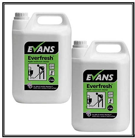 Everfresh Apple Toilet & Urinal Cleaner by Evans Vanodine 2 x 5 Litre