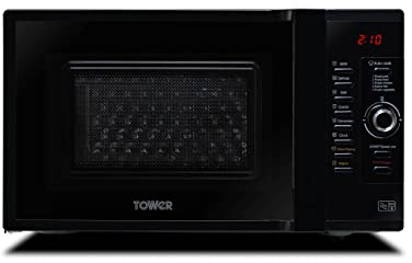 Tower KOC9C0TBKT Dual Wave Combination Oven with Microwave/Grill/Convection Oven Functions, Self-Clean, 900W, 28 Litre, Black