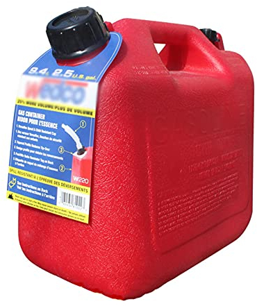Recipientes para gasolina Recipiente de plástico para latas de gasolina de 5 L, 10L para almacenamiento de combustible Recipiente de aceite diesel Recipiente para latas con pico vertedor flexible Fu