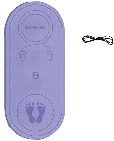 Springseil-Matte, Knieschutz, Stoßdämpfung, langlebige Springseil-Matte, rutschfeste Fitnessgeräte-Matte für Heim-/Indoor-Training