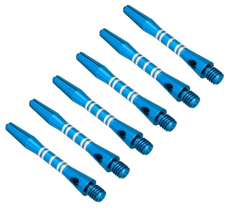 PATIKIL Dart Stång 35 mm/1,4 tum, 6 st dartstänger i aluminium med 2Ba gänga Dart tillbehör för stålspets, blå