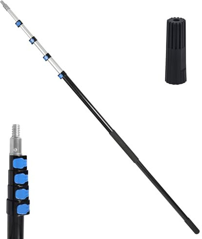 REDCAMP 7-24 ft Telescopic Extension Pole, Lightweight and Sturdy, Multi-Purpose Telescoping Pole for Paint Roller、Window Cleaning 、Gutter and Roof Cleaning （Pole Only）