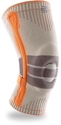BAUERFEIND Ginocchiere per escursioni Outdoor Knee Support, 1 fasciatura unisex per attrezzature da trekking, indossabile a destra e a sinistra, cinghia regolabile individualmente, lana merino