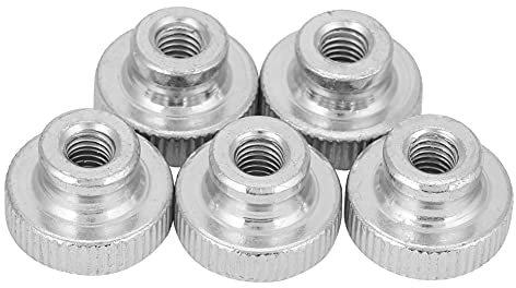1/2/5/10 Pièces Écrous Moletés En Acier Au Carbone Haute Type Moleté Pouce Poignée Écrou Écrou Moleté (M6 (5 pièces))