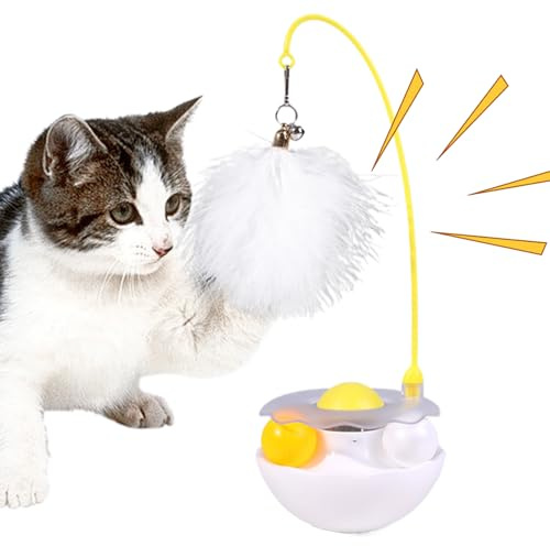 Générique Jouet Chat Jouet, Bâton à Menthe pour Chaton Jouet à Plumes, Version 2025, Matériaux éco responsables, Durable, pour Salon, Interaction maître Chat, Divertissement Quotidien